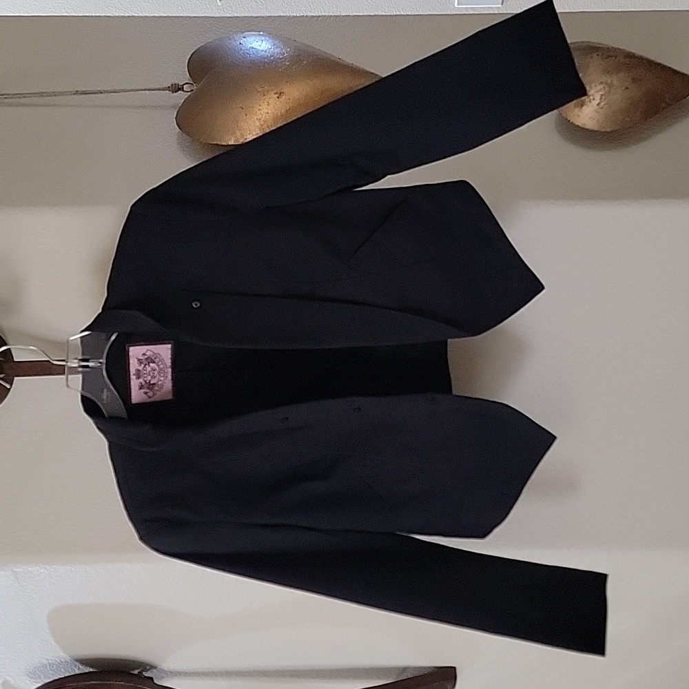 JUICY COUTURE Cropped Casino Jacket Black Size S